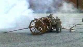 18 Pounder field gun firing four rounds rapid fire [upl. by Lada]