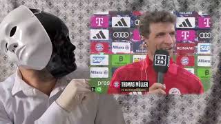 Mr Mime Reaction Thomas Müller Interview Nach Dem Spiel FC Bayern 2 vs 0 VfL Wolfsburg 12052024 [upl. by Othilie735]