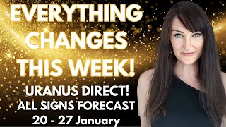 HOROSCOPE READINGS FOR ALL ZODIAC SIGNS  Uranus Direct changes everything [upl. by Schoof200]