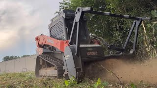 Kubota svl972s Loftness battle AX forestry mulcher kubotacountry farming jesus jesuschrist [upl. by Narba796]