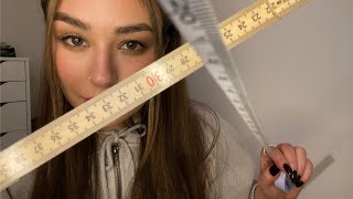 ASMR FAST amp AGGRESSIVE inspecting measuring and drawing you [upl. by Arriat797]