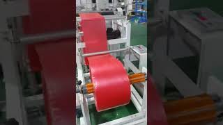 Drop sheet folding machine Drop clothanti dust plastic sheet machine [upl. by Yrogerg290]