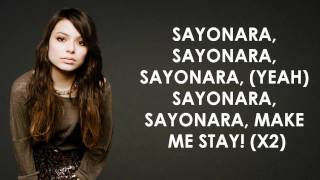 Miranda Cosgrove  Sayonara  Lyrics Video HD [upl. by Lema]