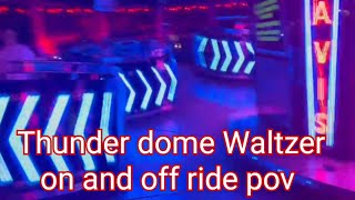 John Davis Thunder dome waltzer on and off ride [upl. by Eerpud276]