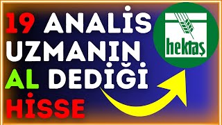 19 UZMANIN AL DEDİĞİ HİSSE hekts Hissesi Teknik Analiz  Borsa Son Durum Analiz Yorumları [upl. by Newsom]