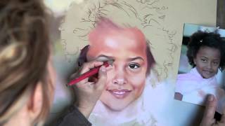 Pastel Portrait Technique by Bogra [upl. by Leelahk]