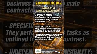 Subcontractors What is a Subcontractor shorts booksinline subcontractors ShaeleneMcInnis [upl. by Gordie]