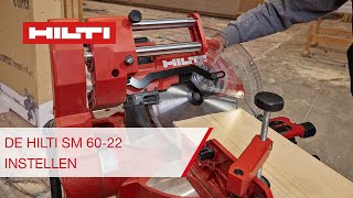 Hilti SM 6022  Afkort en verstekzaag op accu  Instructie Video [upl. by Saitam415]