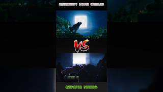 Minecraft Movie Trailer VS Animated Version minecraft movie trailer minecraftmovie [upl. by Gonroff81]