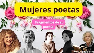 Mujeres poetas fragmentos de su poesía📚 poemas de mujeres [upl. by Strickler768]