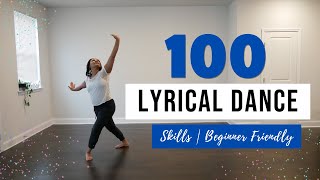 100 Lyrical Dance Moves  LyricalModern LyricalContemporary Beginner Dance [upl. by Toile]