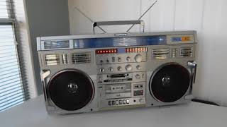 SOLD FULLY WORKING HUGE VINTAGE CLAIRTONE 7980 CONION C100F BOOMBOX GHETTO BLASTER [upl. by Aires]