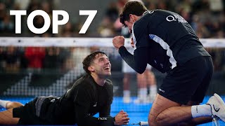 Top 7 Best Points Paris Major  Premier Padel [upl. by Golub156]