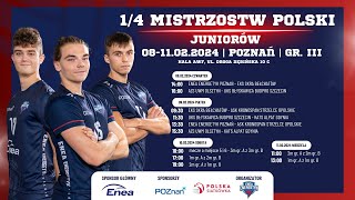 Ćwierćfinał MP Juniorów 2024 Gr B AZS UWM Olsztyn  KATS Alpat Gdynia [upl. by Hanafee522]