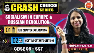 Socialism in Europe And the Russian Revolution class 9  Most Important Questions  Class 9 SST [upl. by Arihsay]