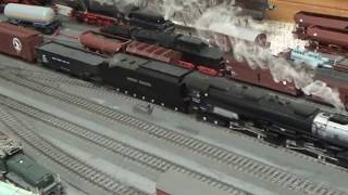 Marklin Challenger 39912 with New York Central Mikado 37970 [upl. by Hepsibah]