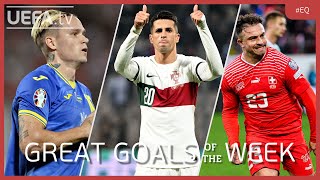 MUDRYK CANCELO SHAQIRI  EURO Qualifiers GREAT GOALS Matchday 78 [upl. by Treb715]