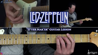 Dyer Maker Guitar Lesson  Led Zeppelin [upl. by Sregor]