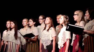 Veljo Tormis Virmalised Nothern Light  Estonian TV Girls Choir Tallinn Estonia [upl. by Lockwood]