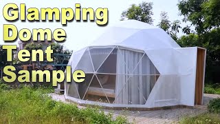 Luxury Glamping Dome with Bathroom [upl. by Avrom]