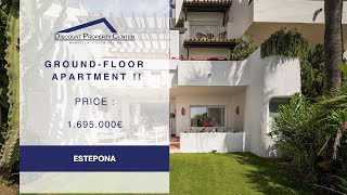 GROUNDFLOOR APARTMENT  BEACH FRONT IN ESTEPONA PRICE 1695000€  DISCOUNT PROPERTY CENTER [upl. by Tullius802]