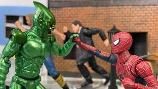 stop motion SpiderMan vs Green Goblin  First FightScene  SpiderMan 2002 [upl. by Ellenuahs]