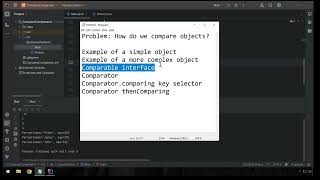 Java Comparable and Comparator and easy sorting [upl. by Aicilet300]