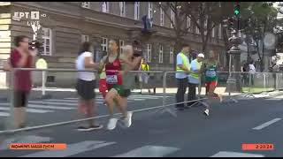 Fatima Ezzahra Gardadi attacks Yalemzerf Yehualaw to win bronze medal in Budapest [upl. by Drwde]