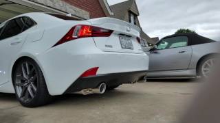 2014 Lexus IS350 Invidia Q300 Catback Exhaust [upl. by Heyra]