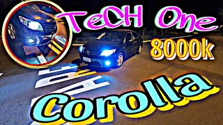 Led TECH ONE 8000k no Corolla [upl. by Madaih97]