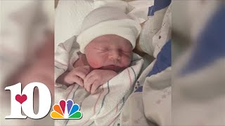 WBIR Meteorologist Rebecca Sweet welcomes baby boy into the world [upl. by Ardnohsed581]