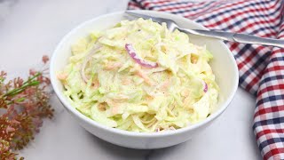 How To Make Creamy Coleslaw Salad ‼️ Cabbage Salad [upl. by Palecek]