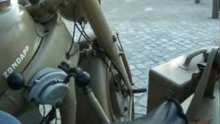 Zündapp KS750 Sound Militärtechnikcom BMW K75 Zuendapp Militärgespann [upl. by Niad]