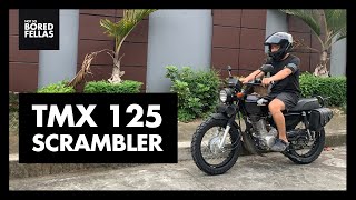 CUSTOMIZED HONDA TMX 125 SCRAMBLER  Commonwealth Test Ride [upl. by Yllah]