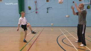 Soccer Dad u8 soccer drills  One Bounce Return [upl. by Agnes]