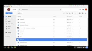 Working Offline with Google Drive on Chromebook [upl. by Ocirled]