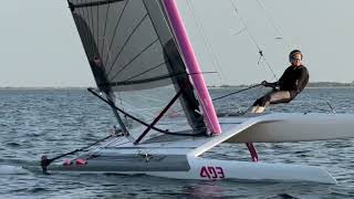 Foiling A Class Catamarans are Prettier in Pink [upl. by Auguste]