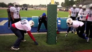 Defensive Line Drill Stance and Shock Drill Gary Salgado [upl. by Averi]