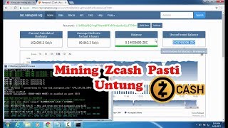 Tutorial Mining Zcash Di Nanopool Lengkap 2017 Mencari Bitcoin [upl. by Alur318]