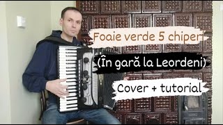 Foaie verde 5 chiperi În gară la Leordeni  Cover  tutorial Nistrean Adrian [upl. by Daron773]