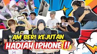 AM BERI KEJUTAN HADIAH IPHONE   HARGAI UNTUK TEAM AMZ [upl. by Noterb]