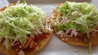 Tostadas de tinga de pollo deliciosa receta [upl. by Adaj]