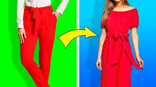 23 DIY CLOTHES HACKS FOR REALLY SMART GIRLS [upl. by Ned]