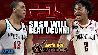 SDSU AZTECS WILL UPSET UCONN IN SWEET 16 [upl. by Anthony17]