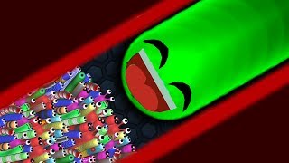 Slitherio 1 Troll Giant Snake vs 97779 Tiny Snakes Epic Slitherio Gameplay [upl. by Ativ633]