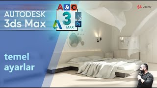 3ds Maxte Modelleme ve Render Eğitimi  04  Temel Ayarlar [upl. by Emma]