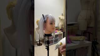 heres how to add different colours to a wig base liliweiss nikke goddessofvictory cosplay [upl. by Adniled218]