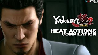 Yakuza Kiwami 2  Ryu Ga Gotoku Kiwami 2 Heat Actions Compilation [upl. by Alimhaj]