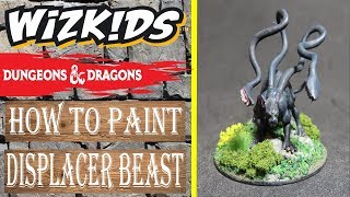 How To Paint Displacer Beast Dungeons and Dragons wizkids [upl. by Aciria]