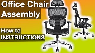 Office Chair Assembly How to Instructions manual [upl. by Amliw369]